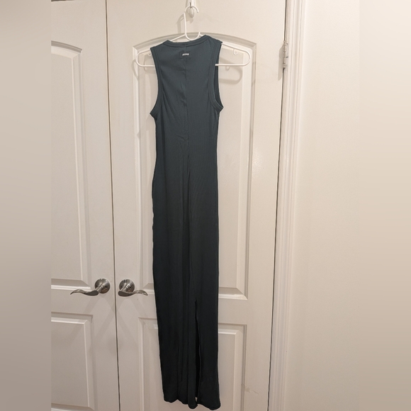2. NWOT SKIMS COTTON RIB SLEEVELESS DRESS IN SPRUCE - Picture 7 of 8
